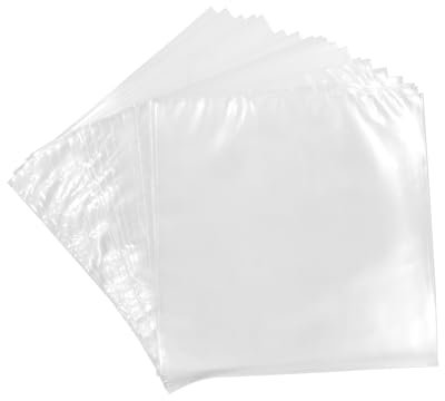 Custodie esterne per dischi in vinile LP Coperture trasparenti antistatiche per dischi in vinile per archiviazione LP, Traslucido., 7inch 50PCS, Classico