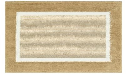 andiamo Badematte rutschfest Maui - Badezimmerteppich weich und flauschig - Duschvorleger für Badezimmer Badteppich rutschfest waschbar 40 x 60 cm Taupe