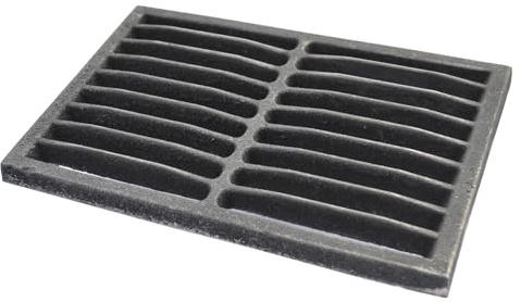 SEZAM 30 x 20 cm (29,7 x 19,8 cm) - Grille de four en fonte - Différents diamètres - Compatible avec poêle à cheminée - Grille de four - Grille de feu - Grille à charbon