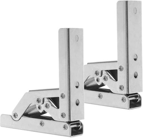 TOVINANNA Bisagras Plegables de Montaje Superficial 180° Amortiguación Hidráulica Kit de 2 Unidades para Armarios de Cocina y Lavandería Bisagras Ocultas de Cierre Suave y Silencioso para