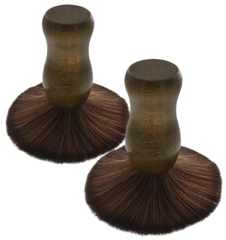 DIYEAH 2 Pezzi Spazzola per Dischi Vinile con Manico in Legno Spazzola Antistatica per Pulizia Giradischi e Pulitore per Puntine Strumenti Essenziali per Cura Vinili Casa