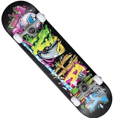 Skateboard completo Tony Hawk skateboard entry level PROFESSIONALE Serie Principiante ragazzi plus Originale (ransom color, 8.0)