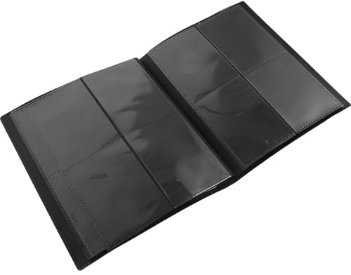 CORHAD Album per Carte da Gioco Collezionabili 160 Tasche Nero Custodia Protettiva Resistente per Fotocard e Biglietti da Collezione, Organizer Portafoto per Collezionisti e Uso