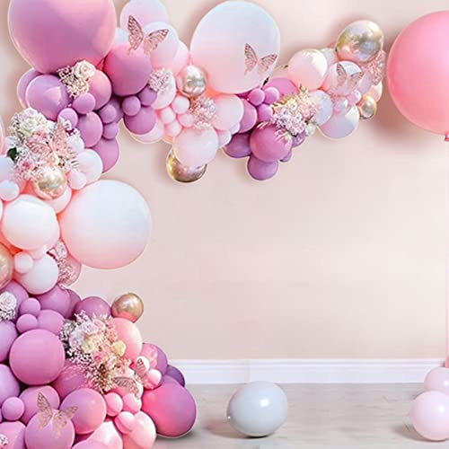 Aramox Ballonggarland Arch Kit, Rosa Dekorativa Ballonger, Enkel Installation för Födelsedagsfester och Bröllop
