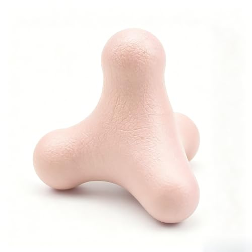 0XBIT Balones de Masaje Para Fascia 4 Esquinas, Rosa Pelota Masaje Muscular Tpe, Relajación Muscular Profunda, Masajeador de Punto Gatillo Portátil, para Masajear Hombros, Cuello, Manos y Pies