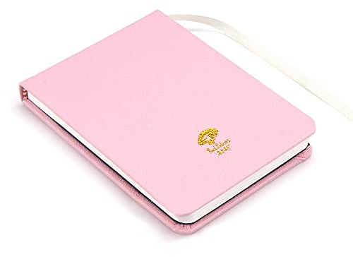 Paul Rubens Watercolour Paper Journal, 20 Sheets, 140 lb/ 300gsm, Acid Free & 100% Cotton Hot Pressed Paper for Watercolors and Wet Media Block. (A6 Pink)