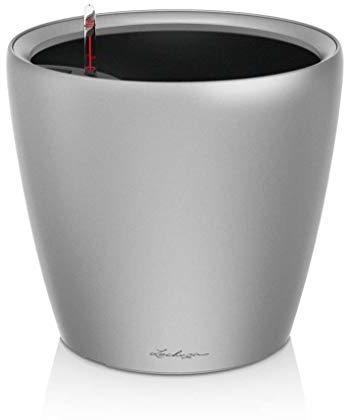 Lechuza Pflanztopf Classico LS 28 Silber metallic 16048