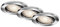 Briloner Leuchten - LED Einbauleuchten, 3er Set Deckenlampen, LED-Modul schwenkbar, je 5 Watt, je 400 Lumen, 3.000 Kelvin, IP23, Chrom, 86x70mm (DxH), 7147-038