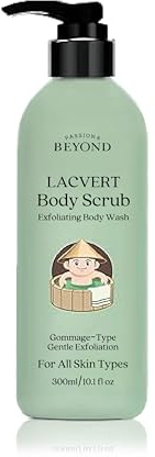 LG Beauty LACVERT Gel douche exfoliant coréen au thé vert 300 ml Gommage doux pour peau lisse et douce