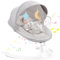 GERCHAM Silla Mecedora Bebe Eléctrica, Hamaca bebé electrica, Balancin para Bebe con 5 Amplitudes/Bluetooth/Música/Cinturón de Seguridad/Techo Removible y Mosquitera