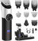 5 in 1 Haarschneidemaschine Set, Barttrimmer Herren, T Blade Zero Gapped Trimmer, Hair Clippers mit Led-Anzeige, Elektrische Haarschneider füR MäNner mit 3 FüHrungskäMmen