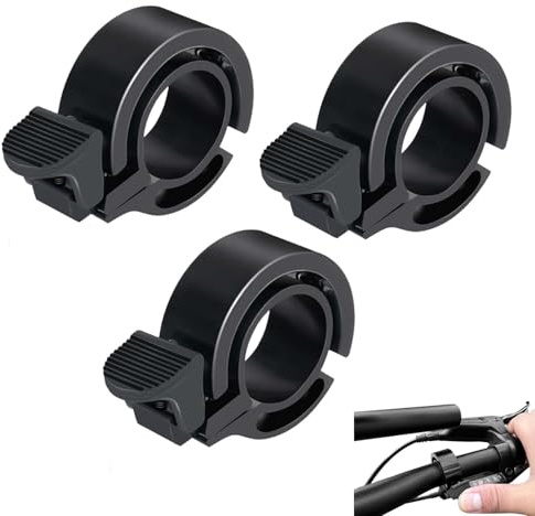 OZNXWRYY Juego de 3 timbres para Bicicleta de montaña, Sonido Fuerte, instalación fácil, Timbre, Timbre de aleación de Aluminio, Adecuado para Bicicletas de Carretera y montaña