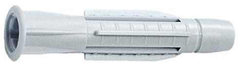 100 Profi Universaldübel 8 x 50 mm mit Kragen grau Mehrzweck Dübel Allzweckdübel