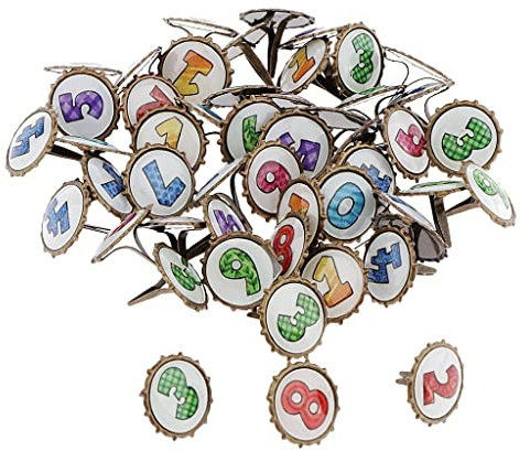 chiwanji 50/100 Roudkopf Klammer Musterbeutelklammern aus aus Bastelklammern, 15x10mm