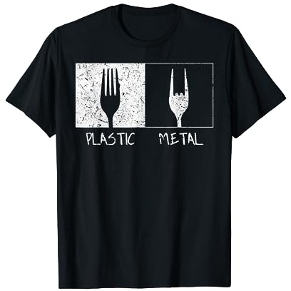 Fourchettes en plastique et métal T-Shirt