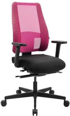 TOPSTAR Sitness Premium ergonomischer Schreibtischstuhl, Bürostuhl mit bewegter Sitzfläche pink