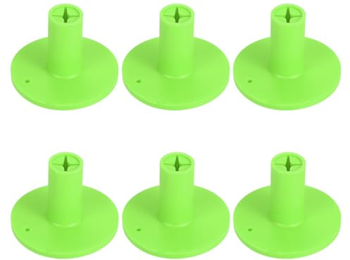 PATIKIL Soporte de Goma para tee de Golf 6 Piezas 1.4 tee de Práctica de Golf tee de Entrenamiento Estable para Campo de Golf y Alfombra de Golpeo Soporte de Bola de Golf Verde