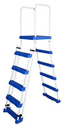SPIRATO Sicherheitsleiter mit Plattform für Pools bis 1,22 m Höhe