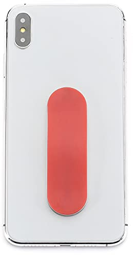 Momostick - originalet! Smartphone fingerhållare – mobiltelefon-fingerhållare, mobiltelefonhållare, ställ, handtag – mobiltelefonhållare, mobiltelefon-ring för iPhone, Samsung, Huawei (matt serie – röd)