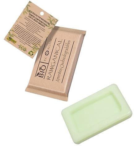 100 Pastillas de Jabón Bio 10 g Rectangular | Amenities Hotel, Jabón Sólido Individual, Higiene para Alojamientos, Hostales y Casas Rurales