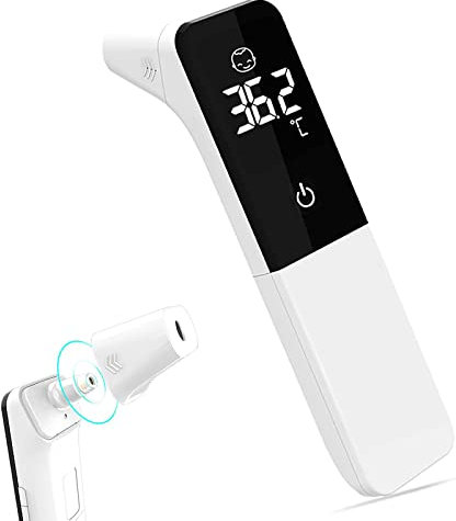 Termómetro Digital Infrarrojo Sin Contacto, Frente Y Oído Para Personas Y Superficies. Lectura Precisa, Memoria De Medición. Alarma De Fiebre