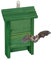 Relaxdays Fledermauskasten, Unterschlupf für Fledermäuse, HxBxT: 29 x 18 x 6 cm, Garten, Fledermaushotel, Holz, grün
