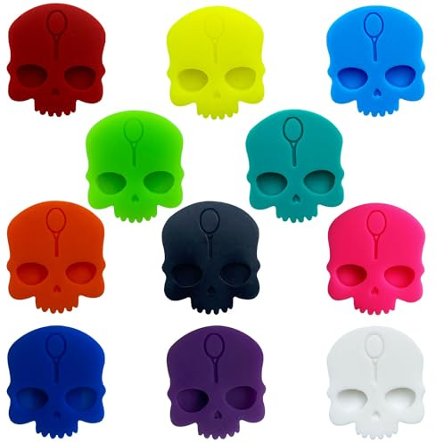 Tennis Racket Vibration Dampeners 11 Packs Skulls Tennis Racquet Shock Absorbers(11 Packs Skulls)