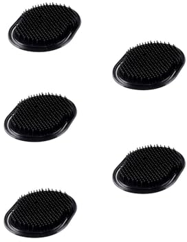 Hand Pocket Soft Comb Brush - 5pcs Pocket Palm Combs - Massage Hair Comb Beard Shampoo Brush Combs Scalp Massage Brush Combs, Portable Palm Massager Shampoo Brush - for Women Hair,Men Hair & Pets