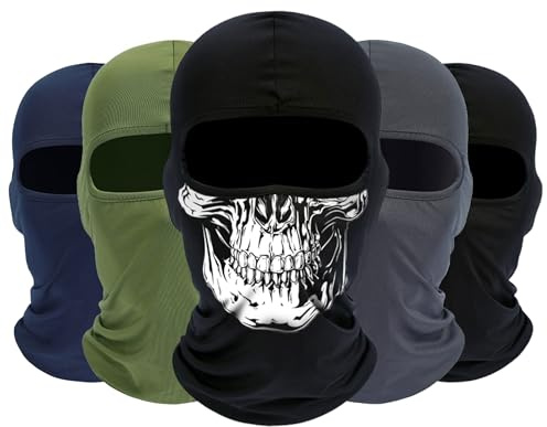 ROXUN Balaclava Ski Mask Motorbike Cooling Summer UV Unisex 5 Pack