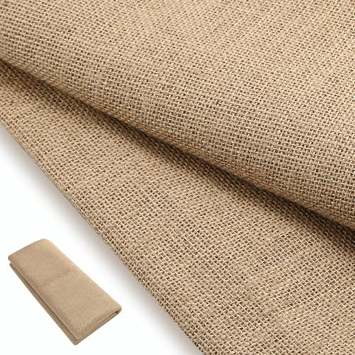Tela de yute de 200 cm, venta por metros, 160 cm de ancho, arpillera de fibras naturales de 280 g/m², tela de yute para coser, manualidades, tela decorativa para casa, jardinería, fiestas, accesorios