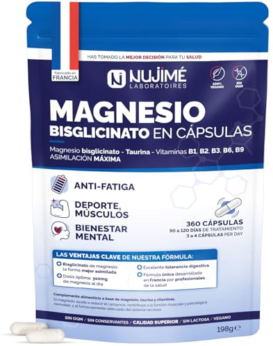 Magnesio Bisglicinato 360 cápsulas