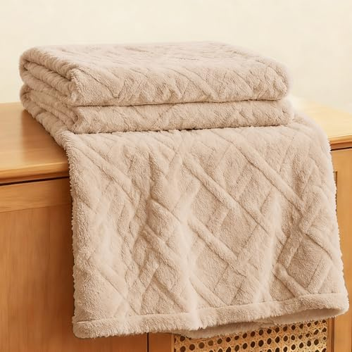 Coperta coccolosa soffice 150x200 coperte, coperta coccolosa calda e spessa soffice, coperta per divano coperta per divano coperta invernale, coperta per divano per letto divano ufficio ragazza (Khaki