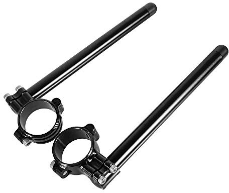 For Honda CBR300R 2014-2018 for CBR250R 2011-2013 37mm Motorcycle Clip-on Handlebars with CNC Aluminum 7/8 Tubes for Kawasaki Ninja 300R 2013-2018 for EX300 2013-2017 (Black)
