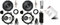 Pioneer TS-Peugeot-208 Haut-Parleur 2 Voies 350 W 16,5 cm Système de Haut-parleurs Plug & Play pour Peugeot 208 année de Construction 2012 à 2019 Noir/Gris