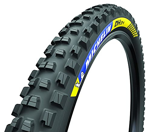 Michelin DH34 Racing Line Front or Rear Mountain Bike Tire for Mixed Terrain, MAGI-X DH Compound, 26 x 2.40 inch