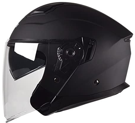 Retro Jethelme Herren Damen, ECE-Zulassung Open Face Helme Mit Visier, Rollerhelm Chopperhelm Cruiserhelm, Motorradhelm Halbschalenhelm Halber Helm G,XXL