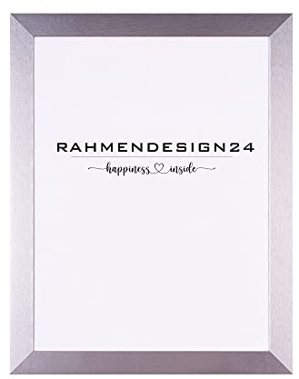 Rahmendesign24 Cadre photo Milano 40x40 Argent (haut-brillant) pour photo, cadre interchangeable, cadre pour poster, cadre pour puzzle