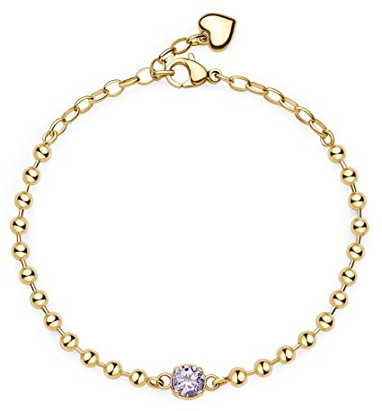 Brosway Damarmband i stål med hjärtsymbol, damarmband önskningssamling - BEI086, 180mm, Rostfritt stål, Zirkonia