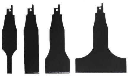 POFET Outils de nettoyage de carreaux en acier à haute teneur en carbone alternatifs 4 pièces pour le nettoyage des carreaux à la, le nettoyage des sols, les matériaux semi-durs de mastic mural