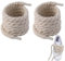1 par de cordones gruesos, cordones gruesos, cuerda de algodón, cuerda de algodón para Air Force 1, redondos, 8 mm (160 cm), zapatillas de deporte, cordones para Air Force 1 DIY, beige, nicht haben