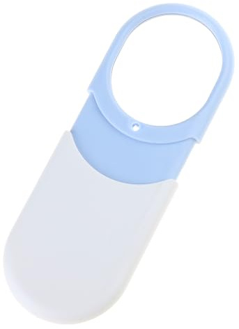 Cristal pequeño con luz LED, lupa de bolsillo iluminada de mano de 10 aumentos para trabajo cercano, cristal de bolsillo con luz