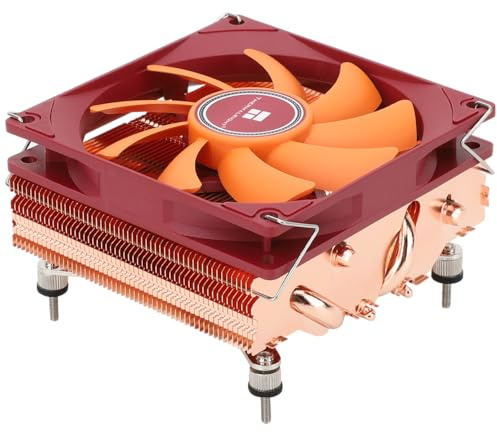 TR-Thermalright AXP90 X47 Raffreddatore Completo CPU-4 Caloducs Silenzioso 92 mm Ventilatore a Basso Profilo 92 mm 2700 giri/min per AMD AM4/AM5, Intel LGA1851/1700/115x/1200, Profilo Basso ITX PC