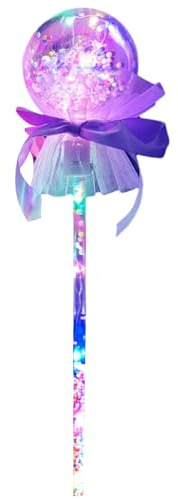 Generico Magicas para Niños Varitas de para Niñas, LED para Niños | Bastón de con Varitas Magicas Portátil para Niña en Disfraz Juega