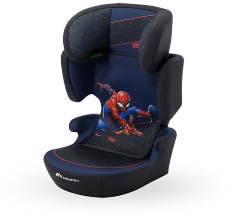 Bebeconfort Marvel RoadSafe i-Size, Rehausseur Voiture Enfant, 3,5-12 ans (100-150 cm), Siège Auto Marvel Legends Spiderman, Pliable, Installation avec la Ceinture de Sécurité, Authentic Spiderman