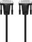 Hama cavo DVI (WQHD, 1440p, 24 + 5 pin, doppio collegamento, doppio cavo placcato oro, per TV, PC, 1,5 m) nero