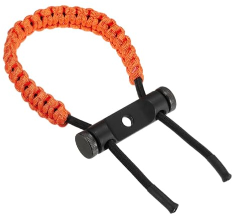 PATIKIL Archery Bow Wrist Sling, Adjustable Compound Braided Wrist Strap for Bow Target Shooting, Orange