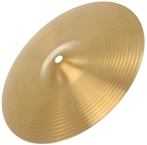 OFFSCH Schlagzeugbecken Metall Für Jazz Übungsbecken Mit Stabilem Messingmaterial Ersatzbecken Für Schlagzeugset