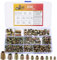 230pcs Threaded Insert Nuts, Threaded Inserts for Wood Insert Nuts, M4 M5 M6 M8 M10 Flanged Hex Socket Nut, Thread Inserts Kit Screw-in Rivet Nut Assortment for Wood Furniture Screws