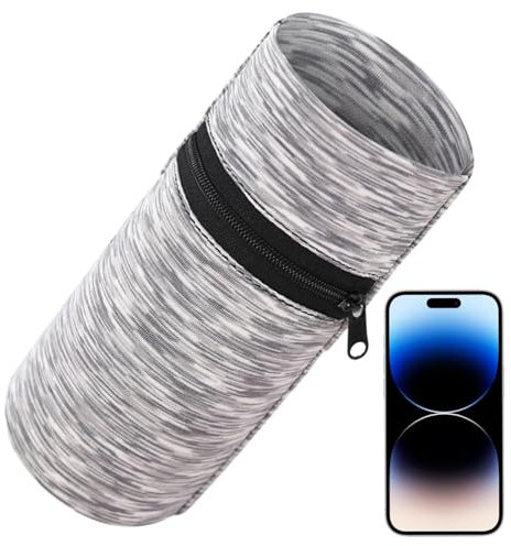 Brassard de Course pour téléphone - Étui de Sport avec Poche zippée | Brassard Running Ajustable, Support Smartphone antidérapant, Housse téléphone Jogging, Accessoire Fitness, Brassard Gym