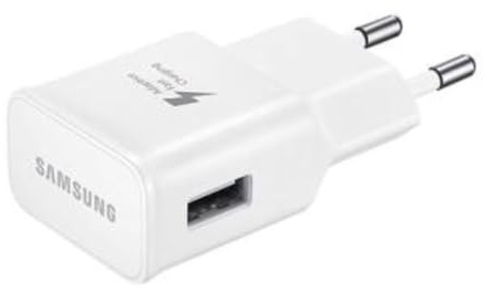 Samsung Chargeur Original USB A, Adaptateur Secteur 15W Charge Rapide, Adaptateur USB A, sans câble, Blanc